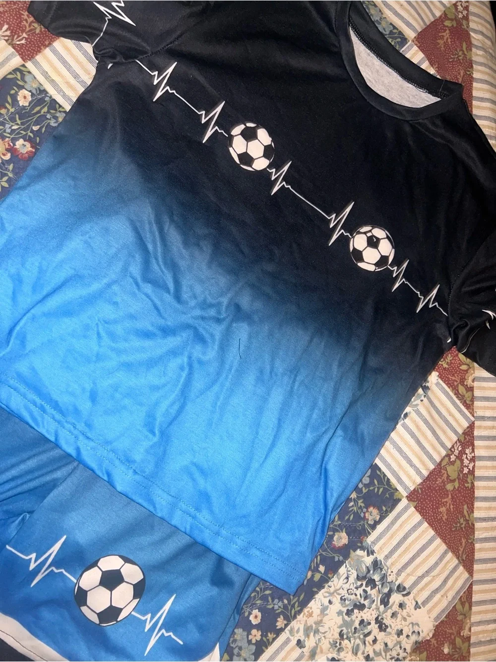 3Sets of Boys Soccer Themed Clothes